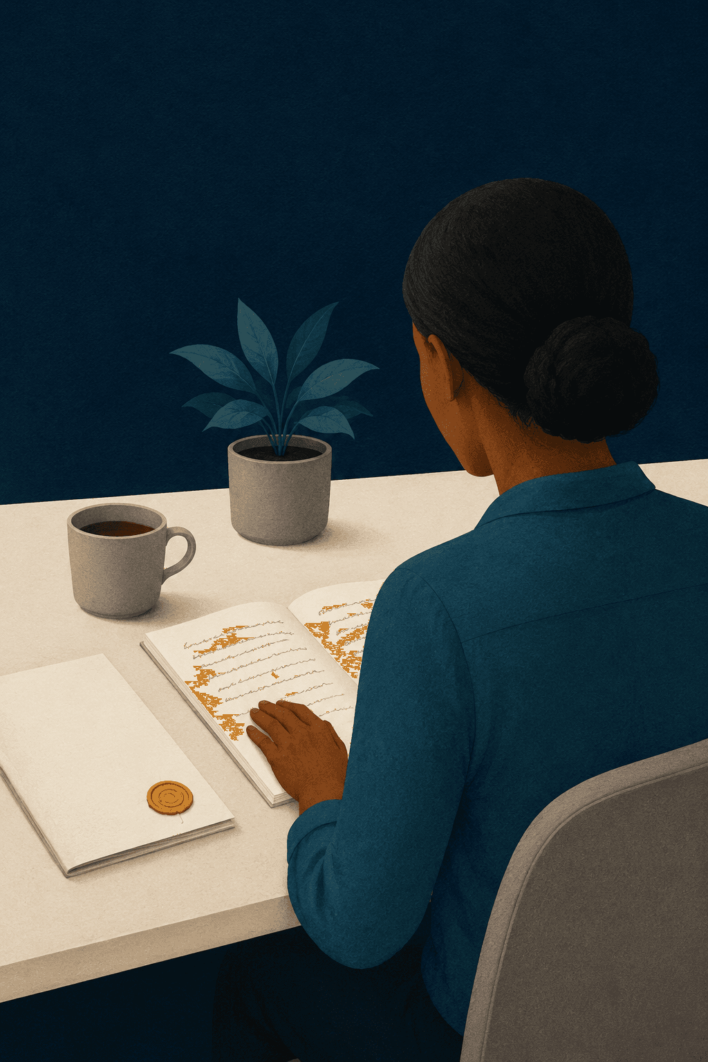 An illustration of a consultant delivering an AI workflow assessment under their own brand