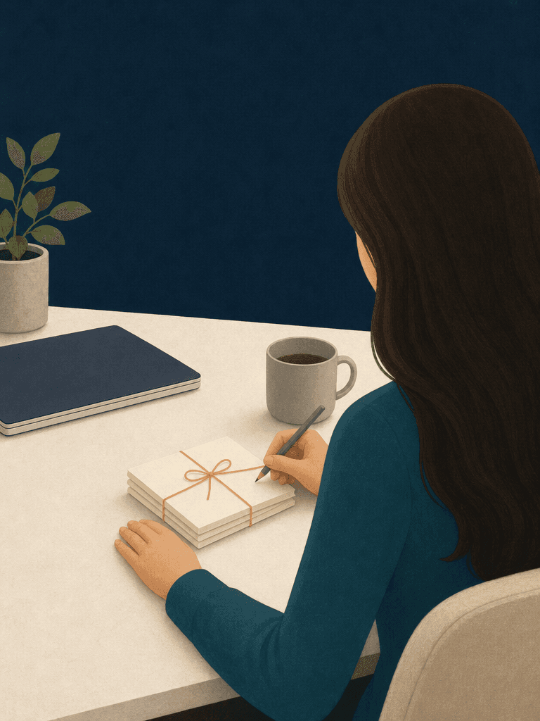 An illustration of two business owners sharing the HoursBack referral programme